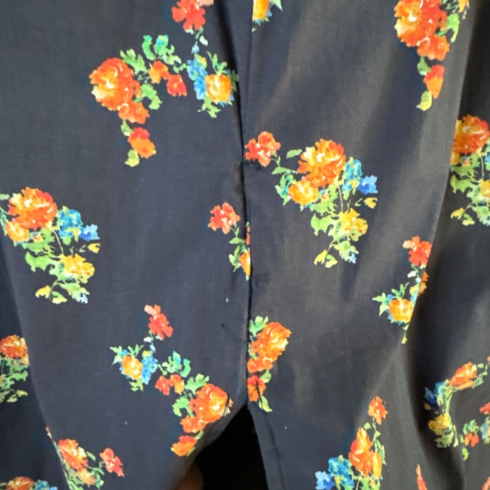 Designer Carolina Constas Floral Midi Dress – Romantic Puff Sleeve Statement - Picture 9 of 9